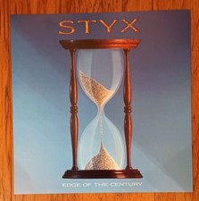 STYX - "Edge of the Century" Two-Sided 12 x 12 Promo Poster Flat - 1990