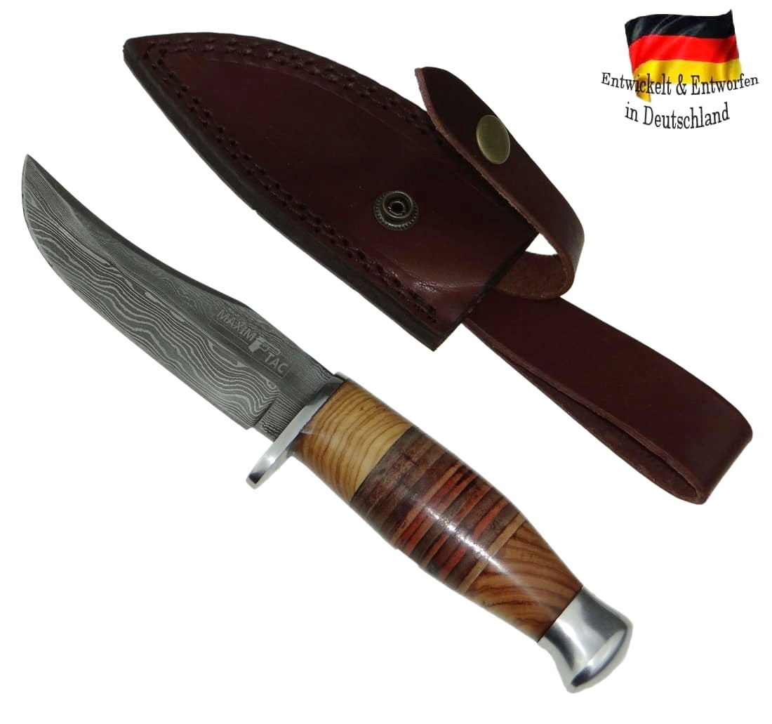 XL Damastmesser 235mm Damast Damaszener Jagdmesser Olivenholz in Lederschnur XL Damastmesser 235mm 235mm Damastmesser Damast Damaszener Jagdmesser Olivenholz in Lederschnur 911a7d