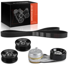 4x Alternator Serpentine Belt Drive Component Kit for Ford F-250 Super Duty 6.0L