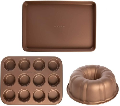 Nagelneu!!! Essen & Wein 3 Stück Antihaft Backformen Set - Bild 1 von 8