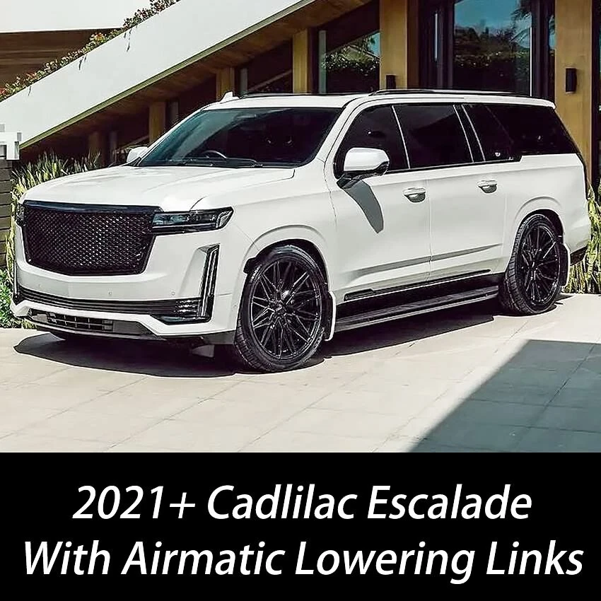 For 21+ Cadillac Escalade SUV Adjustable Air Ride Suspension Lowering Links Kit — 第 2/4 张图片