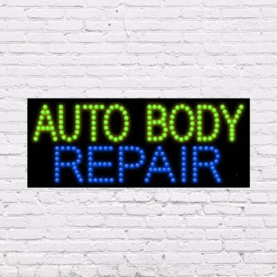 Led Auto Repair Sign LED Auto Body Repair Sign | Light Up Sign | 11