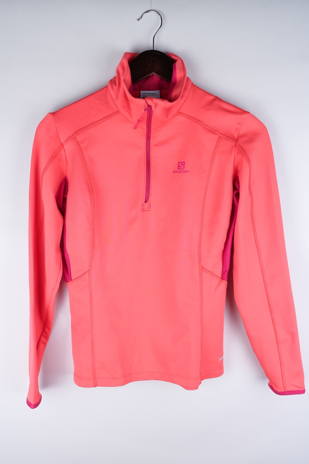 Salomon AdvancedSkin Warm Donna Track Jacket Wear Activewear Pullover Rosa Taglia S