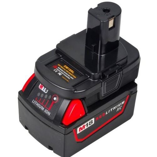 USB Battery Adapter DM18RL For Dewalt 20V Milwaukee 18V Convert Ryobi 18V - Afbeelding 4 van 6
