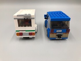 Lego City: Car & Caravan, 60117, Complete w/Manuals & NEW Sticker Sheet