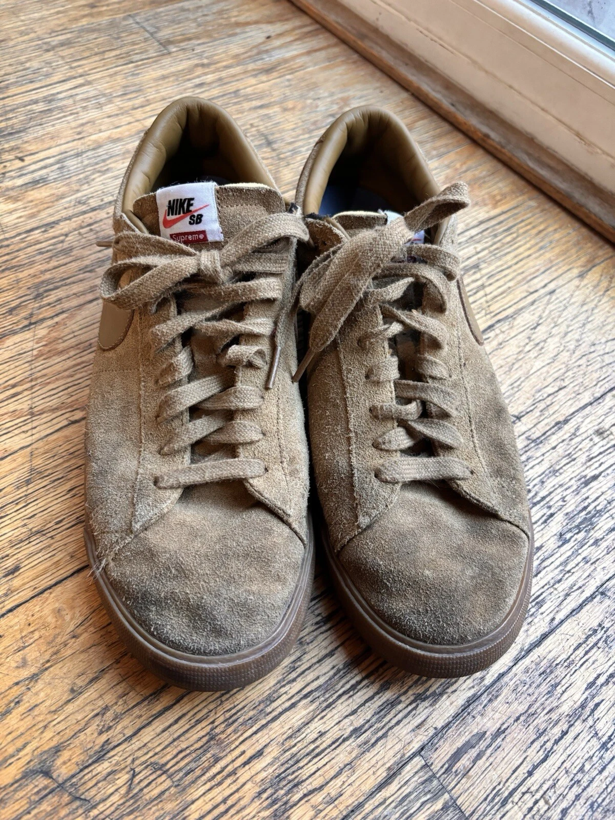 Blazer Nike Supreme x SB GT bas beige doré taille 12
