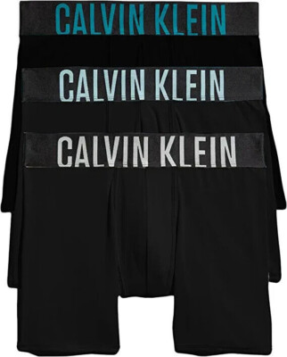 Calvin Klein Intense Power 3-Pack  Microfiber Boxer Brief, Black, S