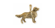 Golden Retriever Pendant Jewelry 14k Gold Handmade Dog Pendant GR40S-PG