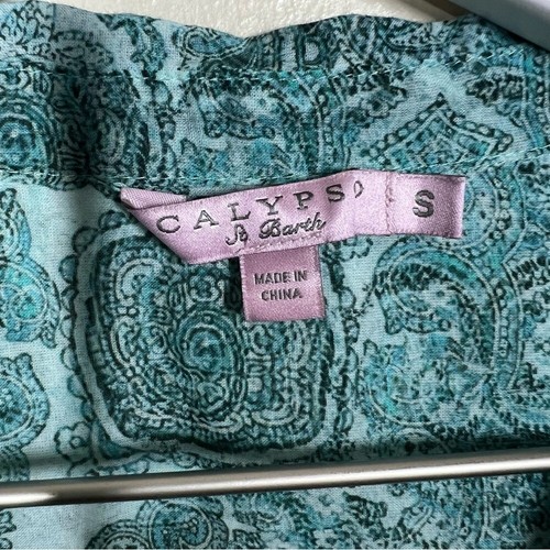 Camicia tunica Calypso St Barth donna Jennica cotone con bottoni paisley taglia small - Foto 8 di 10