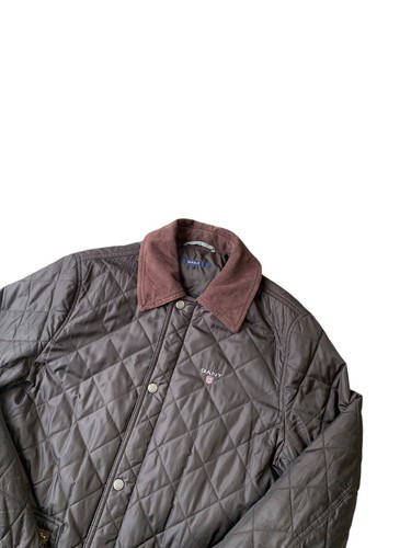 GANT Quilted Jacket Mens Small Brown Corduroy Collar - Picture 7 of 11