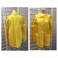 Old Navy, Woman  s, Raincoat, Yellow, 3 Buttons, 2 Pockets In Front, Size L.: