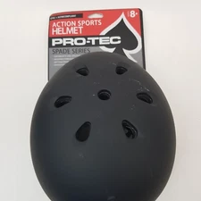 SPADE by Pro-Tec LIGHTWEIGHT Multi-Sport HELMET Flat BLACK | 54-58 cm | Ages 8+