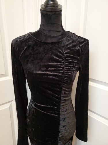 future collective black velvet dress size XXS