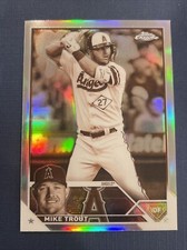 2023 Topps Chrome Mike Trout base sepia parallel