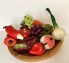 Papier-Mâché Fruits And Vegetables Paper Mache Folk Art Farmhouse Handmade ?