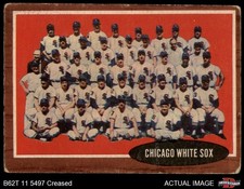 1962 Topps #113 White Sox Team Normal Tint COMMON VARIATION 1 - POOR