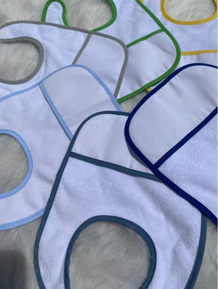 7 peças babador bebê ponto cruz algodão série com bordas azuis, 16 unidades tecido aida pock... - Imagem 3 de 4