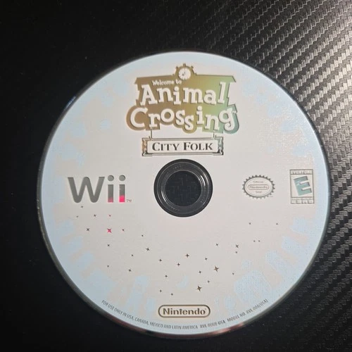 Animal Crossing City Folk for Nintendo Wii Disc Only, Tested Working