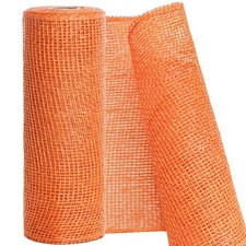 Deco Mesh 10 Inch x 15 Feet Decor Mesh Ribbon Imitation Burlap Deco Mesh Wrea...