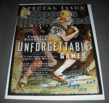BILLY CANNON LSU TIGERS 1959 HEISMAN LAST ONE W/COA SIGNED SPORTS ILLUSTRATED
