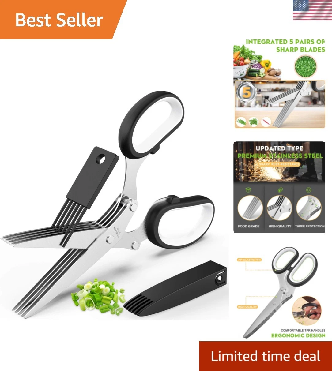 Fun Unique Kitchen Gadgets: Herb Scissors Set - Updated 2025 Cool Kitchen Too...