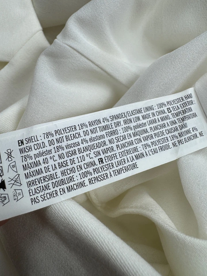 Chaqueta Endless Rose Mujer Mediana Blanca Doble Pecho Blazer Envolvente Mameluco Carrera Foto 4 de 4