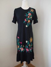 Johnny Was Ruffle Hem Knit Midi Dress - Ziviana Size Small NWT