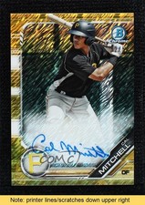 2019 Bowman Gold Shimmer Refractor 32/50 Cal Mitchell #CPA-CMI Auto READ 7i2
