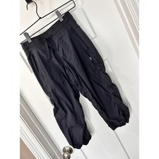 Ivivva by Lululemon Girls Live to Move Crop Pants Dance Activewear Black Size 12