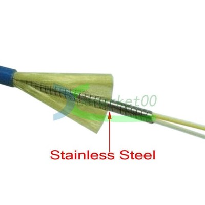 Armored Cable SC/UPC-SC/APC Single-Mode 9/125 Duplex Fiber Optic Patch Cord 5M #