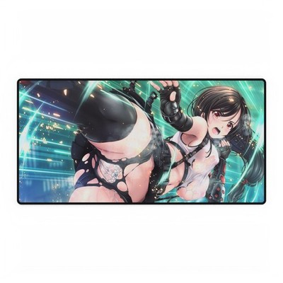 Tifa Lockhart Waifu Playmat: Final Fantasy 7 Gaming Mouspad Desk Mat V4