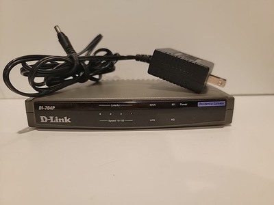 D-Link DI-704P 4-Port 10BaseT/ 100BaseTX Ethernet Broadband Router