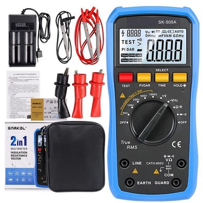 Digital Insulation Resistance Tester Megohmmeter Multimeter 1000V Ohm Voltmeter