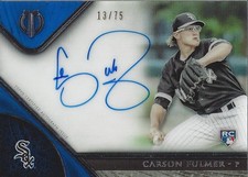 2017 Topps Tribute Autographs Blue #TACFU Carson Fulmer Auto - BB