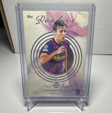 Topps 2022 UEFA Champions League Nico González FC Barcelona Rookie RC Card. rookie card picture