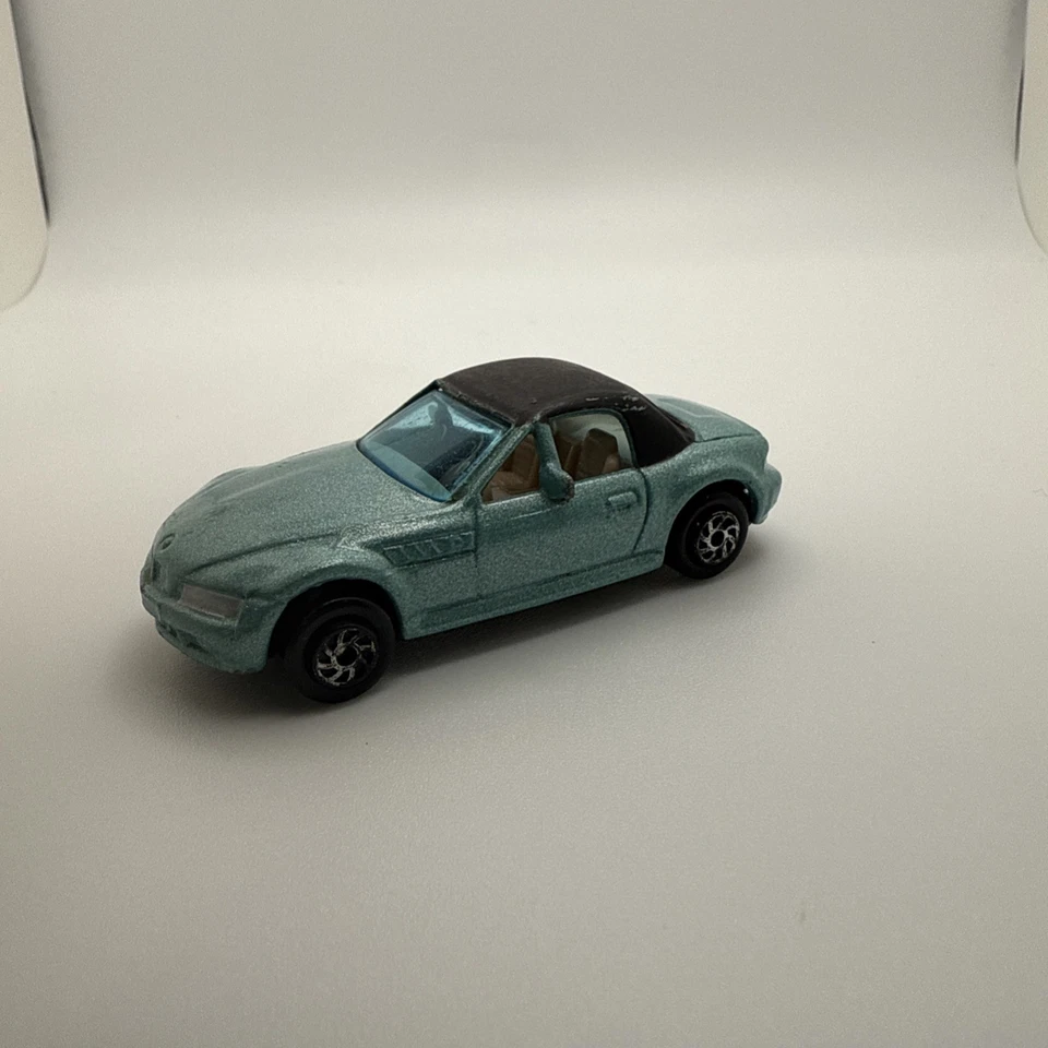 Máquina de calle resistente Yatming Road BMW Z3 1/64 coche de juguete fundido a presión azul turquesa difícil de encontrar Foto 2 de 4