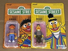 Super7 Reaction Figure: Sesame Street- Bert Ernie Lot Of 2 NIP Unpunched