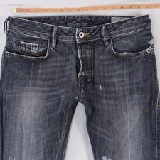 Mens Diesel ZATINY 008C8 Bootcut Grey Jeans W32 L28