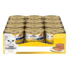 GOURMET Gold Cibo Umido per Gatti Adulti Mousse con Pollo in 24 Lattine 1 unità