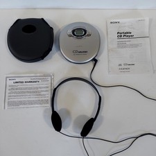 Sony Discman D-EJ616CK CD Player G-Protection Tested Sounds Great W/accessories