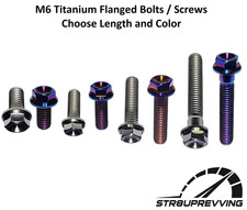Str8uprevving - M6 Hex 121720253035mm Titanium Bolts Flange Screws