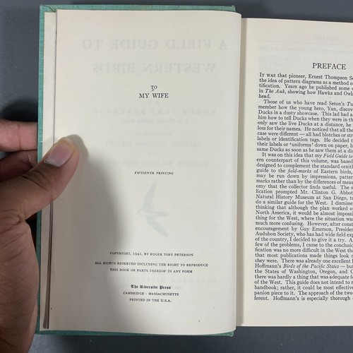 A Field Guide to Western Birds by Roger Tory Peterson 15th Printing VTG HC 1941 - Picture 21 of 24