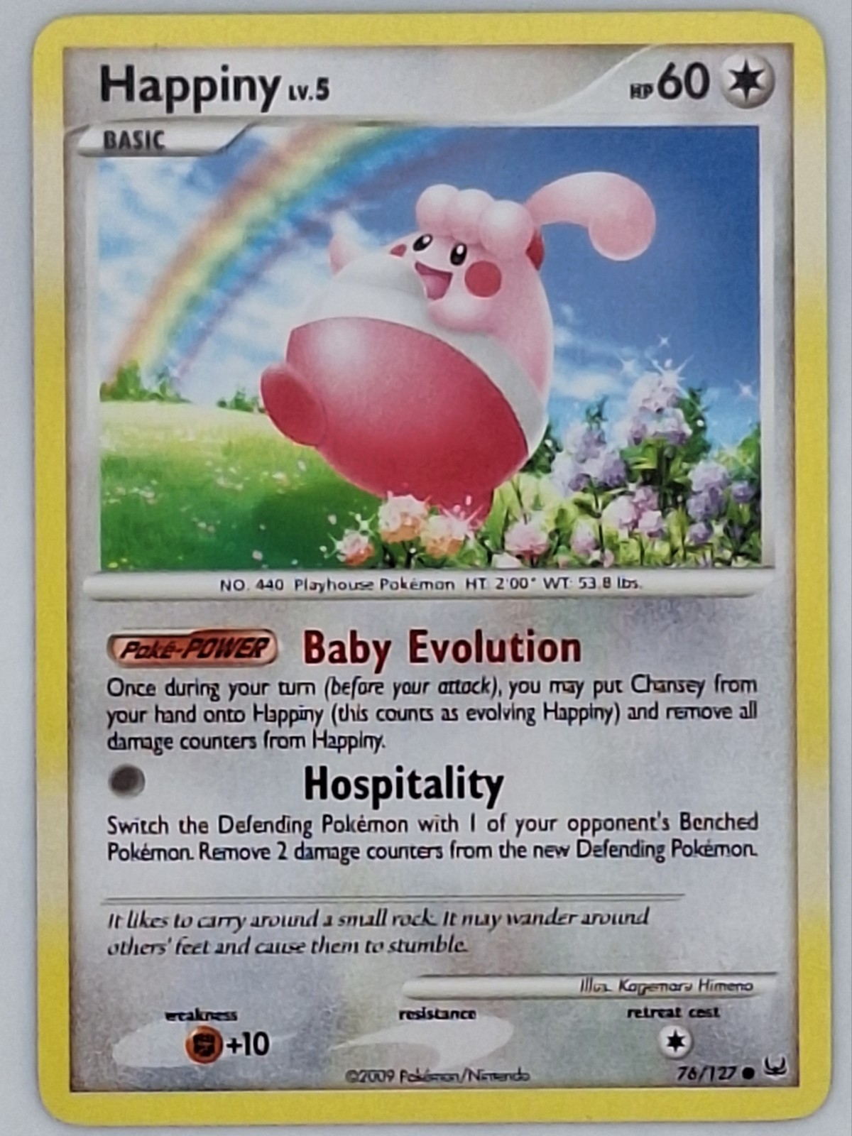 Happiny #76 Pokemon Platinum Near Mint Ungraded TCG Card