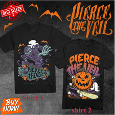 Hot Pierce The Veil Inspired Halloween Unisex Cotton T-Shirt Tribute Style S-5XL