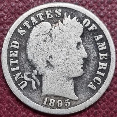 1895 P Barber Dime 10c Better Grade Philadelphia #99508