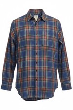 LL Bean Traditional Fit Flannel Shirt Mens MED-TALL Red Blue Green  Plaid L/S