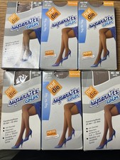 6 Nur Die Only The Vtg Sheer Nylon Tights Super Fit Comfort Size 46/48 Pearl