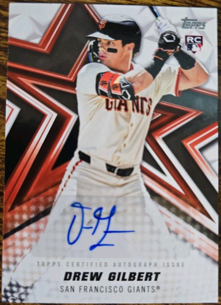 Drew Gilbert 2026 Topps Series 1 Baseball Stars Rookie Auto #BSA-DGI Giants RC