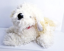 Animal Alley Cream Tan Shaggy Puppy Laying Labradoodle Toys R Us Vintage 2000