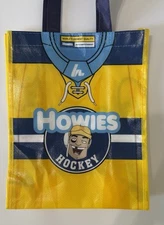 HOWIES Hockey Logo TOTE BAG Blue Yellow Storage Shopping Highest Quality 12.5”